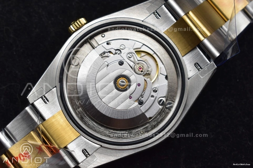 YG 126333 Oyster SS Dial Efficient Edition Steel SS 614 Roman DateJust A 1:1 41 904L YG Green GMF Bracelet on Gray Best 0408